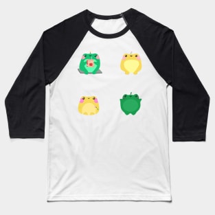 Cute Frogs Set Baseball T-Shirt